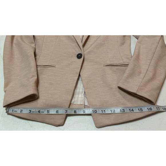 H&M Brand Light Pink Jacket w/Striped Lining Polyester Blend Women's Size 6 - Picture 7 of 13